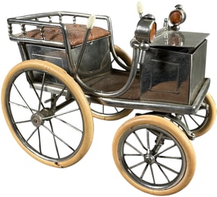 FULL FIGURE AUTOMOBILE INKWELL DESK PIECE