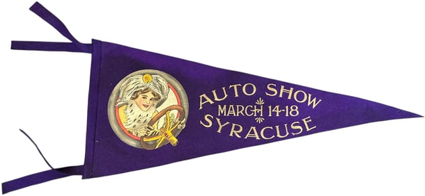 SYRACUSE AUTO SHOW FELT PENNANT