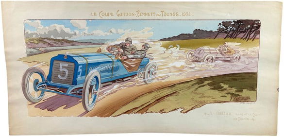 MONTAUT 1904 GORDON BENNET RACE PRINT