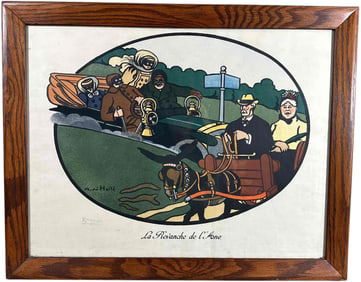 FAMED ANDRE HELLE FRENCH AUTOMOTIVE PRINT