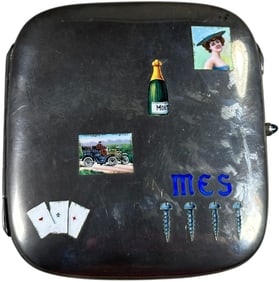ENAMELED GENTLEMANS CIGARETTE CASE