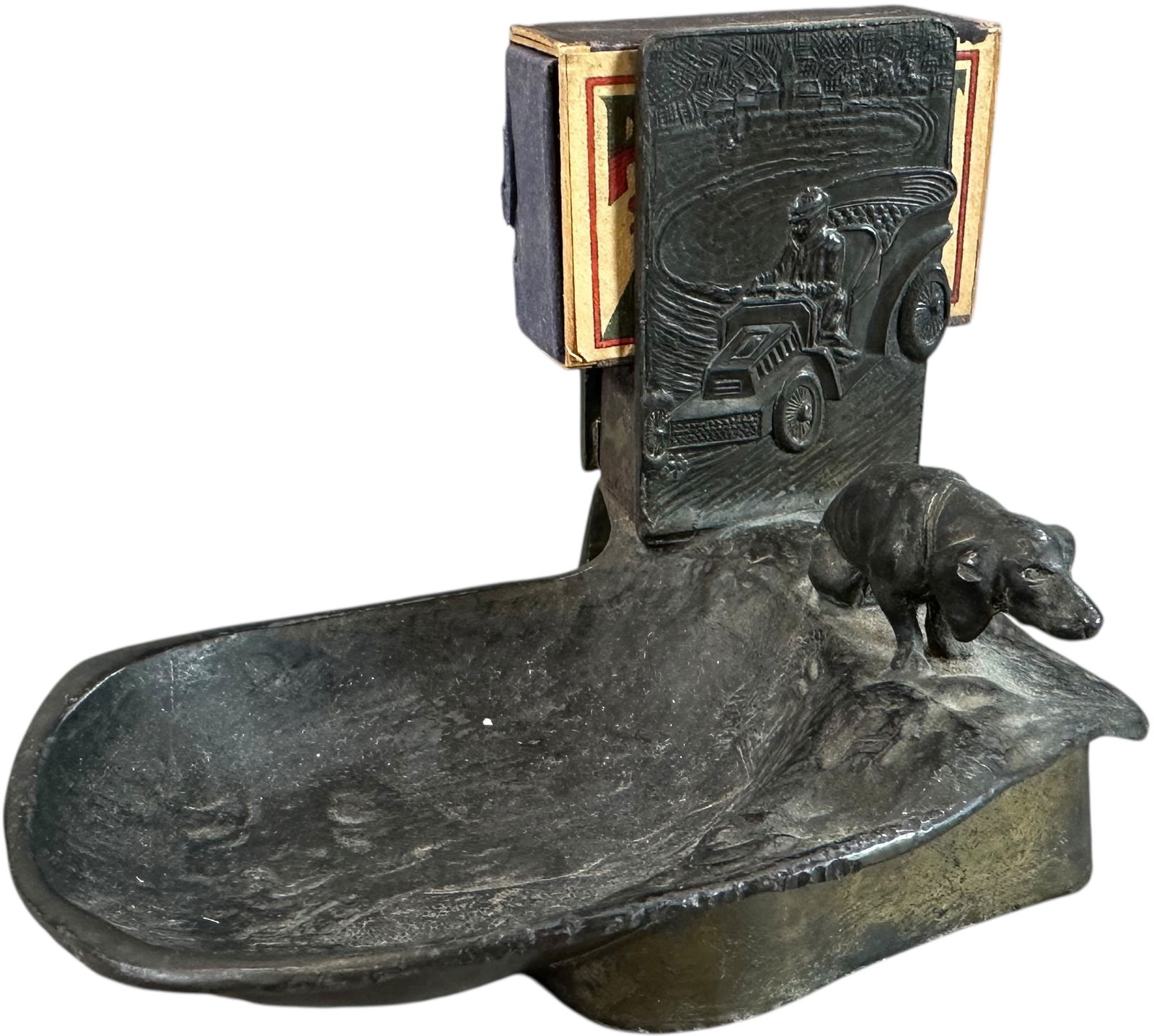 AUTOMOTIVE & DOG ASHTRAY W/ MATCH HOLDER (1 of 6)