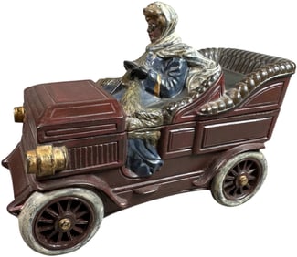 WOMAN IN AUTOMOBILE JEWELRY BOX