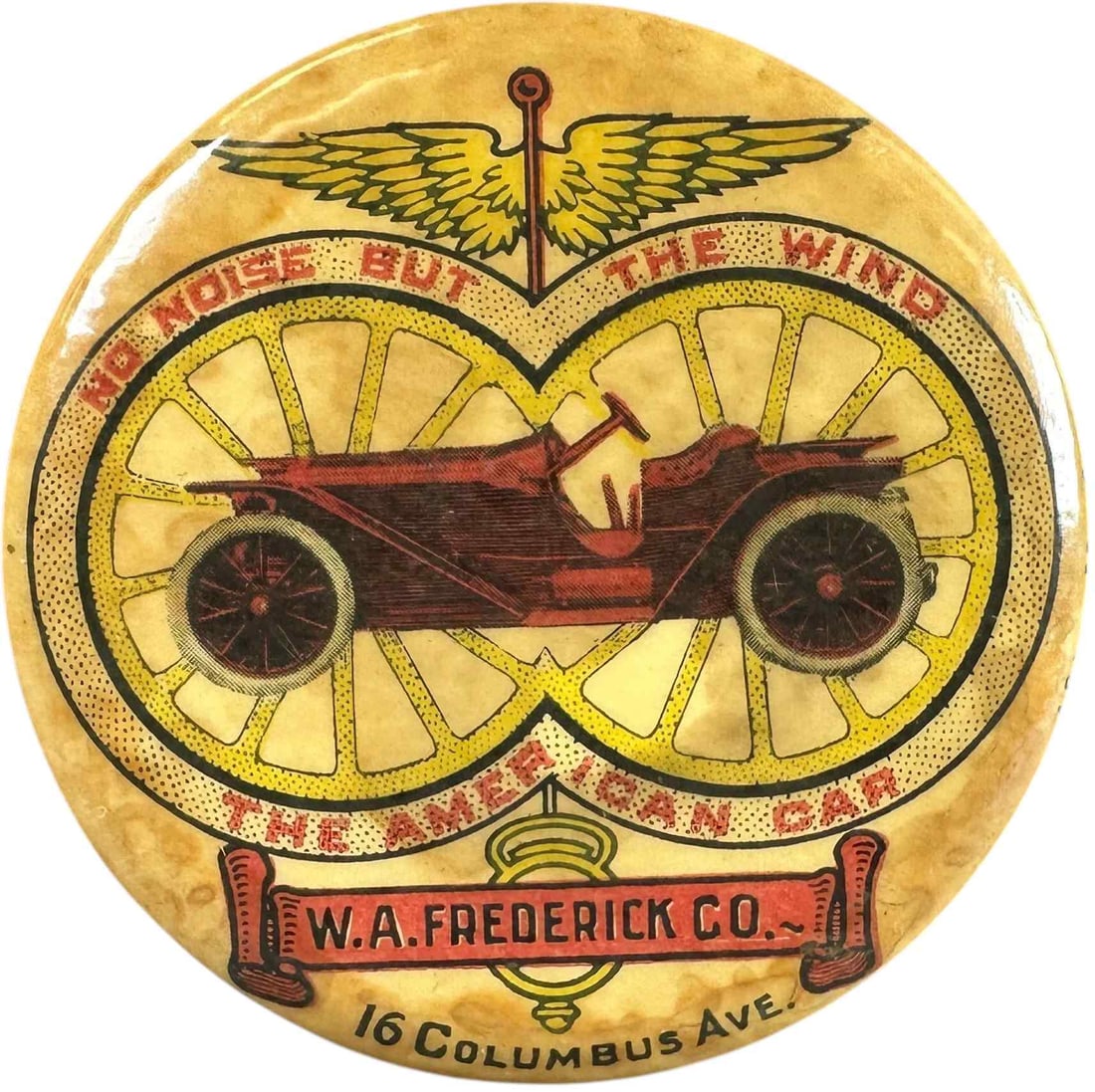 FREDERICK CO AMERICAN CAR POCKET MIRROR (1 of 3)