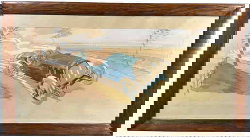 FRAMED MONTAUT GRAND PRIX COUNTRY PRINT