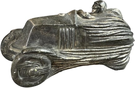 FRENCH RENAULT RACE CAR MASCOT