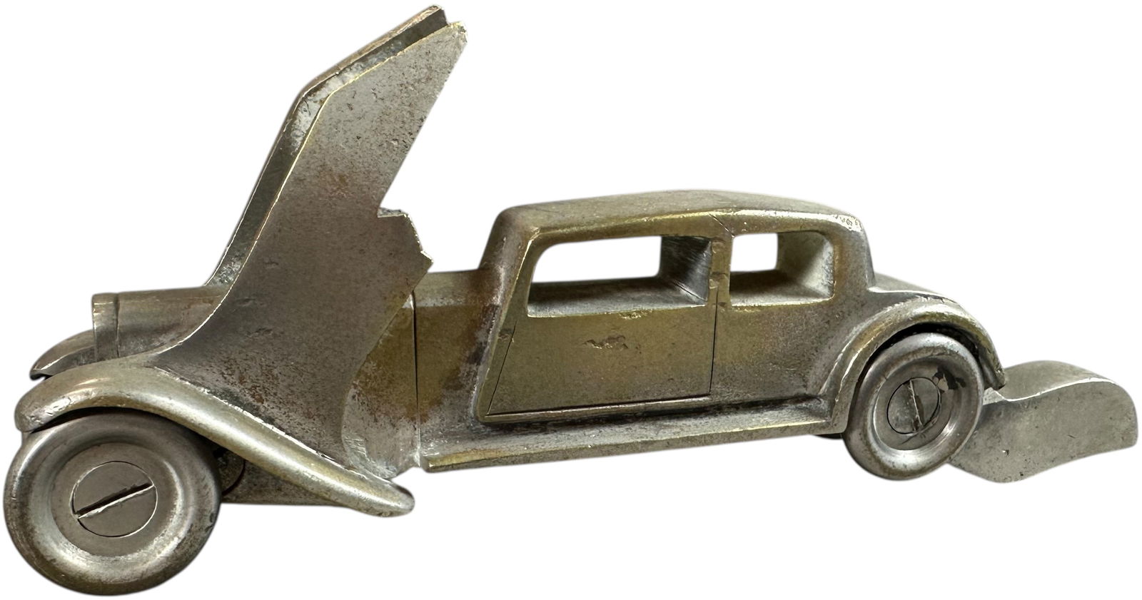 AUTOMOBILE WITH WINGS SCREW-ON RADIATOR ORNAMENT (1 of 9)