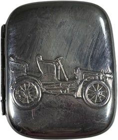 EMBOSSED AUTOMOTIVE THEME CIGARETTE CASE