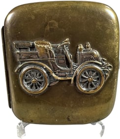 EMBOSSED AUTOMOTIVE THEME CIGARETTE CASE