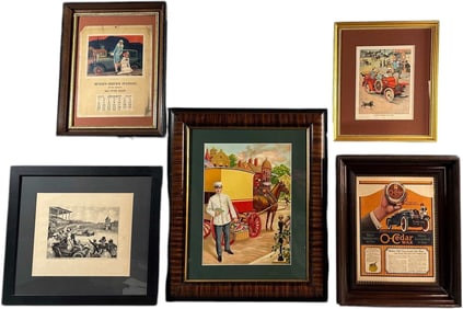 FRAMED TRANSPORTATION ADVERTISING ARTWORK