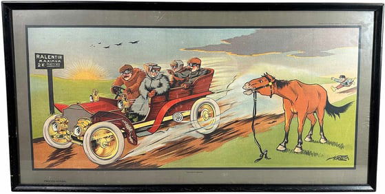 A MOLYNK HORSE POWER AUTOMOBILE PRINT
