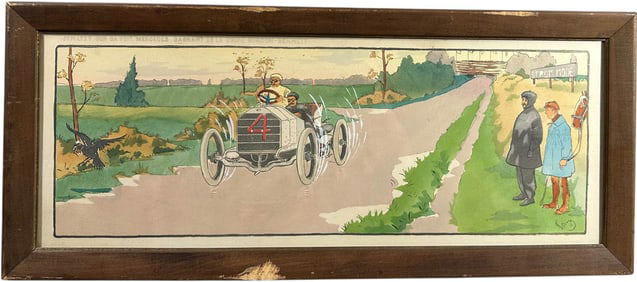 H. ELLIOTT GORDON BENNET CHROMOLITHOGRAPH PRINT