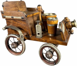 WOOD AUTOMOTIVE DESKTOP TOBACCO SET