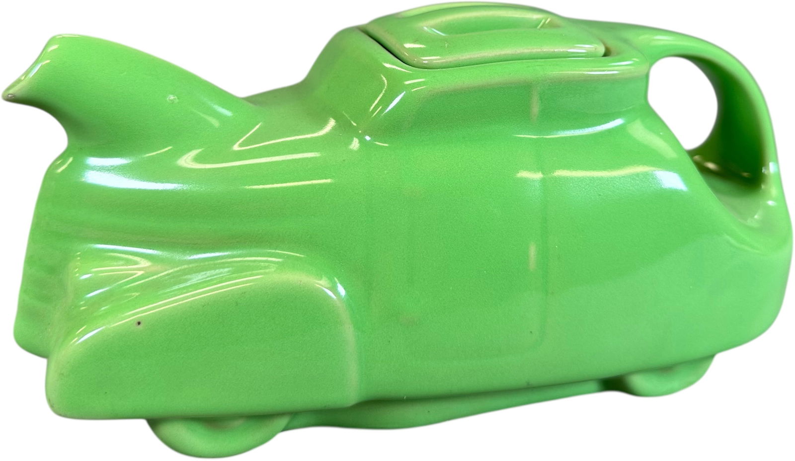 HALL POTTERY AUTOMOBILE DECO TEAPOT (1 of 10)
