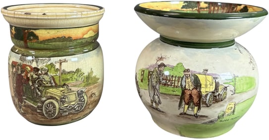 ROYAL DOULTON AUTOMOTIVE SPITTOON & JAR