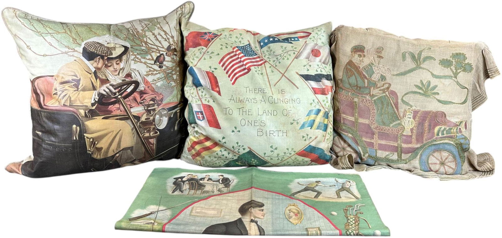 FOUR AUTOMOTIVE THEME CLOTHE PILLOW CASES (1 of 6)