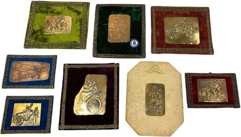 EMBOSSED COPPER TRANSPORTATION WALL PLAQUES