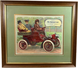 FRAMED HARVARD CAFE CALENDAR CUTOUT