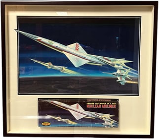 AURORA MODELS ORIGINAL ARTWORK NUCLEAR AIRLINER