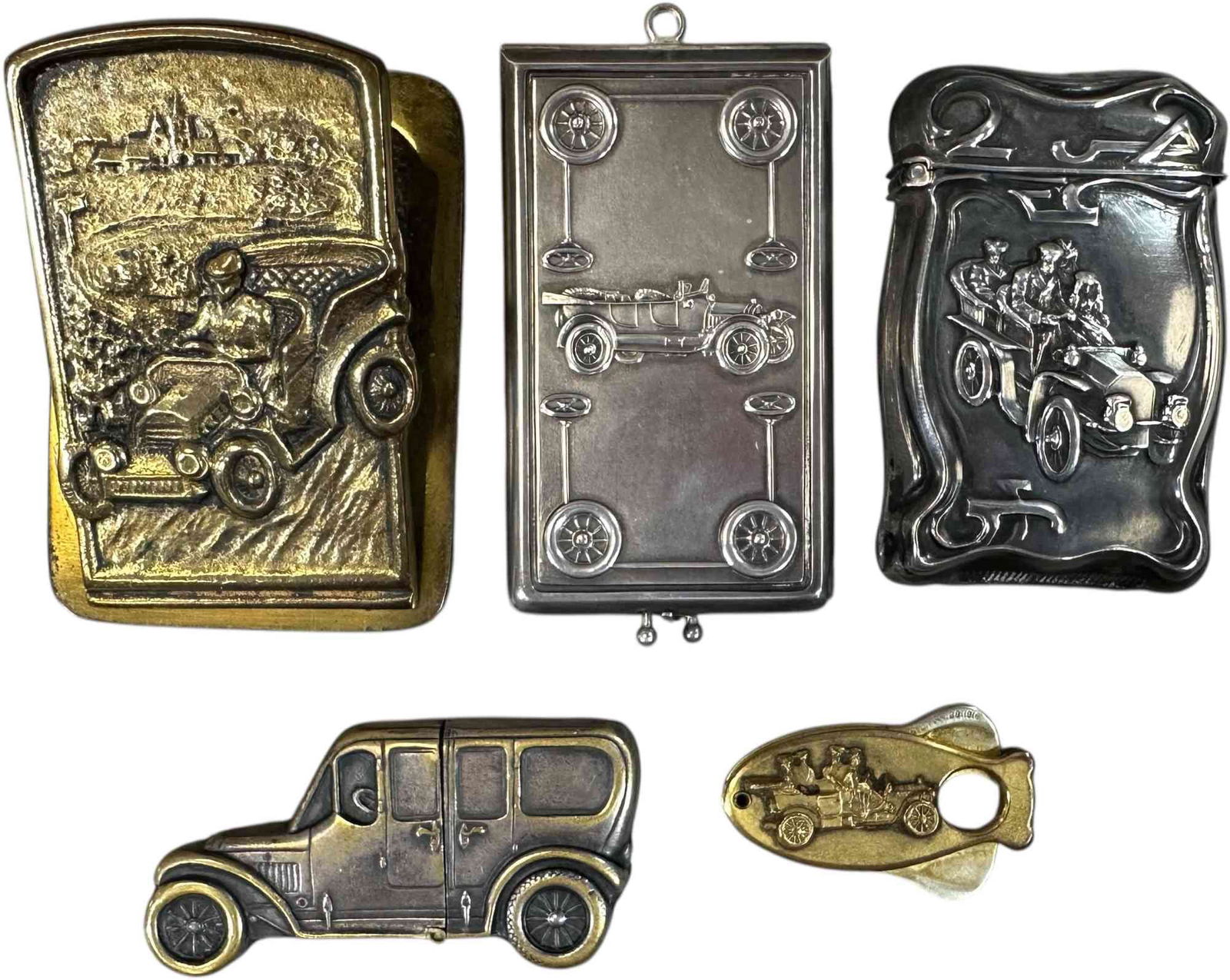 AUTOMOTIVE MATCH SAFES W/ CARD HOLDER & PAPER (1 of 4)