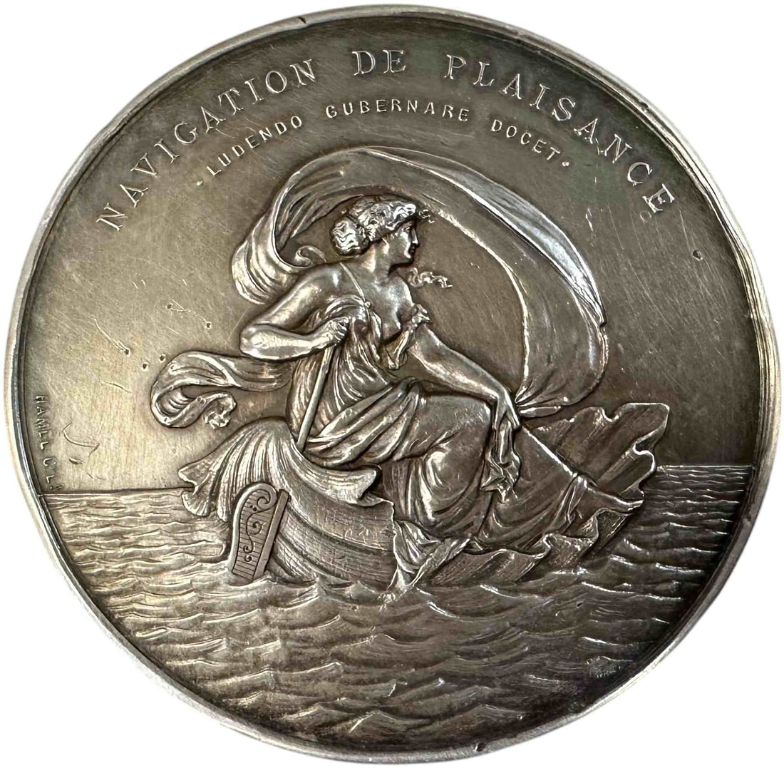 YACHT CLUB OF FRANCE PAPERWEIGHT AWARD (1 of 6)