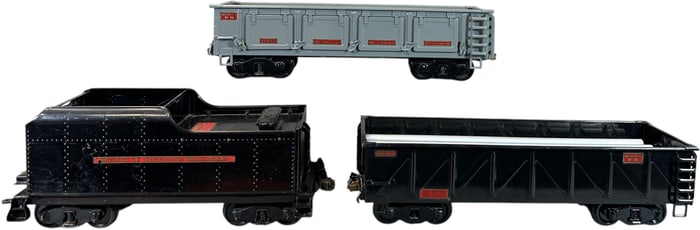 BUDDY L OUTDOOR RR TENDER & GONDOLAS