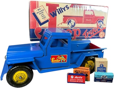 BOXED MARX STEEL WILLYS JEEP TRUCK