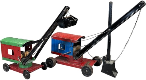 TWO STRUCTO STEAM SHOVEL EXCAVATOR