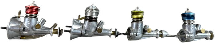 FOUR ATWOOD MODEL AIRPLANE ENGINES