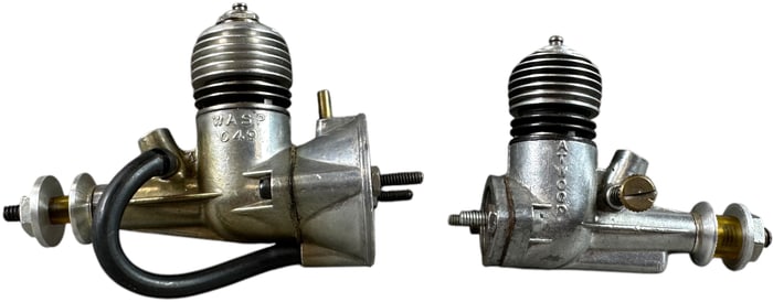 TWO ATWOOD MODEL AIRPLANE ENGINES