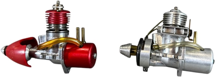 TWO WEN-MAC MODEL AIRPLANE ENGINES