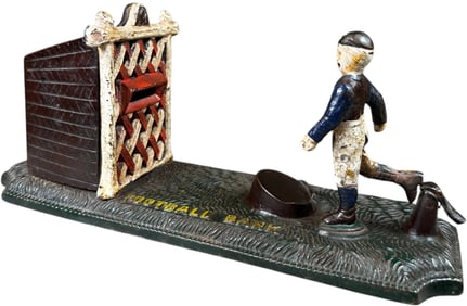 FOOTBALL MECHANICAL BANK