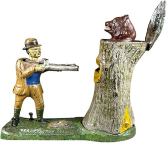 TEDDY & THE BEAR MECHANICAL BANK