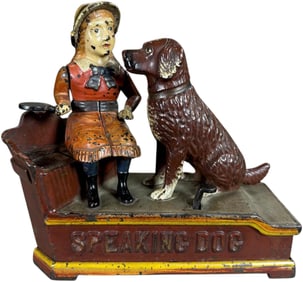 SPEAKING DOG MECHANICAL BANK