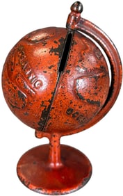 RED GLOBE ON ARC STILL BANK
