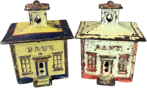 TWO MEDIUM CUPOLA STILL BANKS