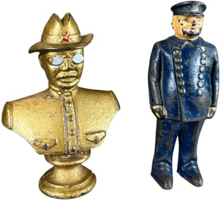 ARCADE POLICEMAN & TEDDY ROOSEVELT STILL BANKS
