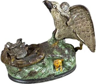 EAGLE & EAGLETTS MECHANICAL BANK