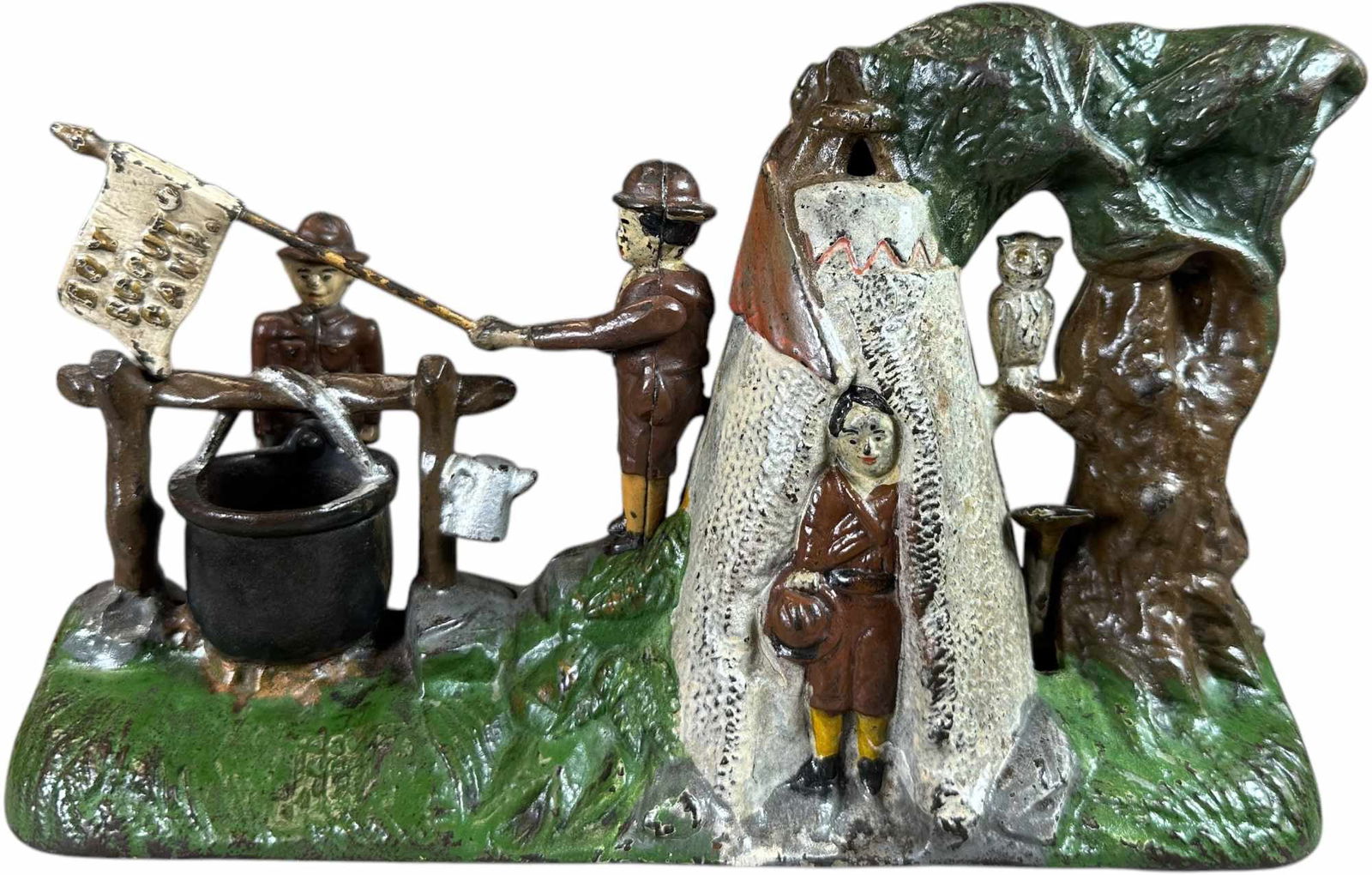 BOY SCOUT MECHANICAL BANK (1 of 9)