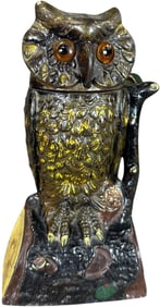 OWL TURNS HEAD MECHANICAL BANK