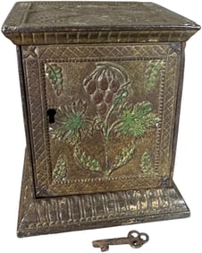JE STEVENS FLORAL SAFE STILL BANK