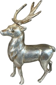 AC WILLIAMS NICKELED REINDEER STILL BANK