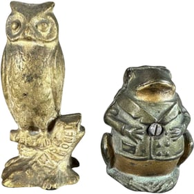 WISE OWL AND PROFESSOR PUG FROG STILL BANKS