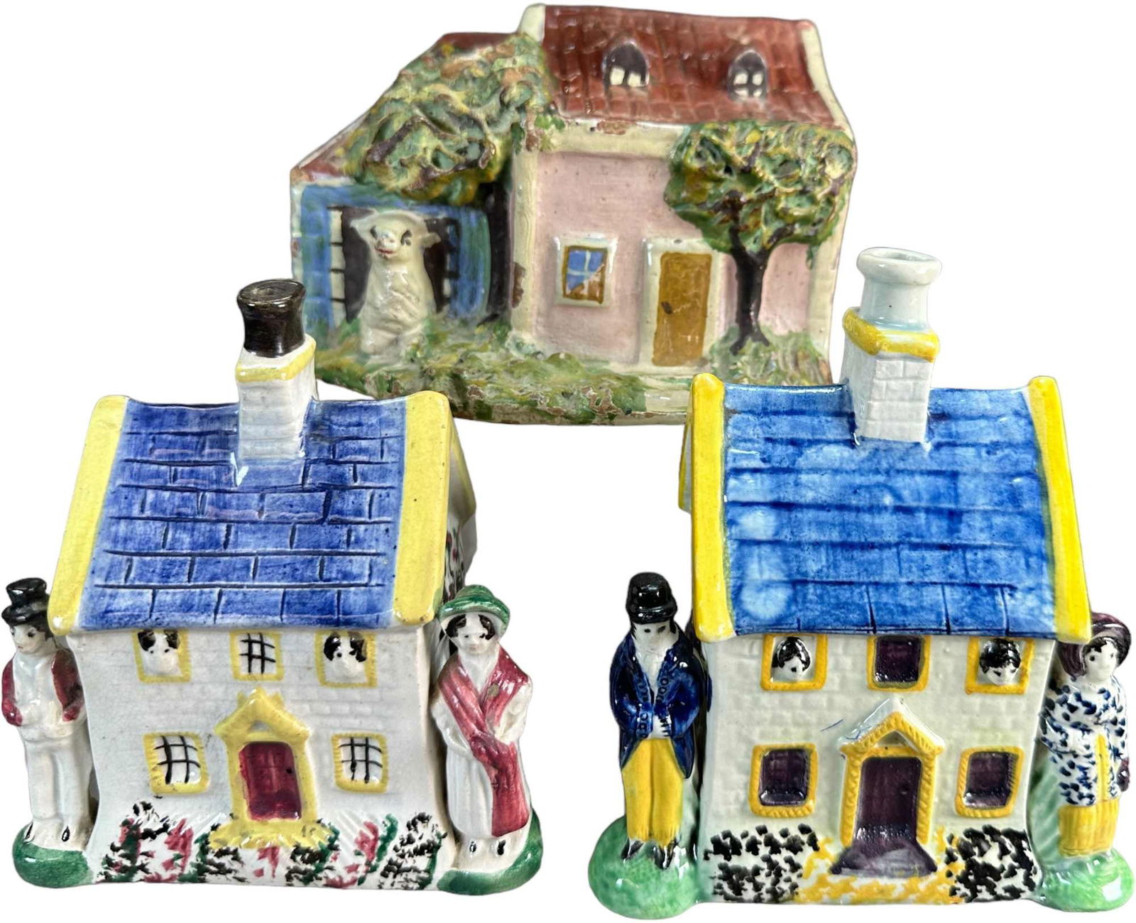 THREE ENGLISH COTTAGE BANKS (1 of 6)