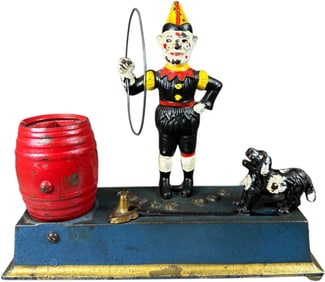 HUBLEY TRICK DOG MECHANICAL BANK