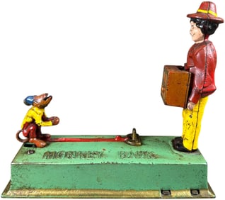 HUBLEY MONKEY MECHANICAL BANK