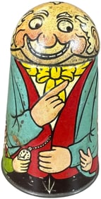 GERMAN TIN LITHO FOXY GRANDPA STILL BANK