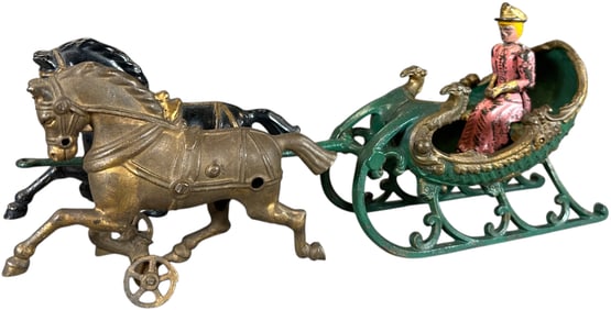 HUBLEY TWO HORSE WINTER SLEIGH