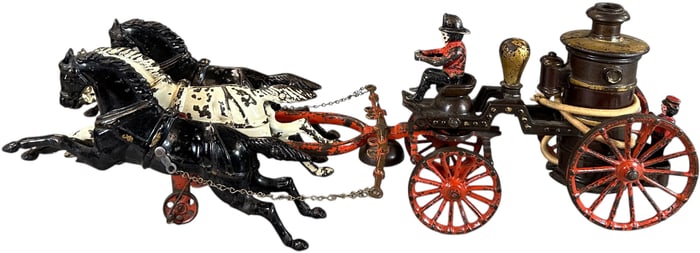 IVES HORSE DRAWN FIRE PUMPER
