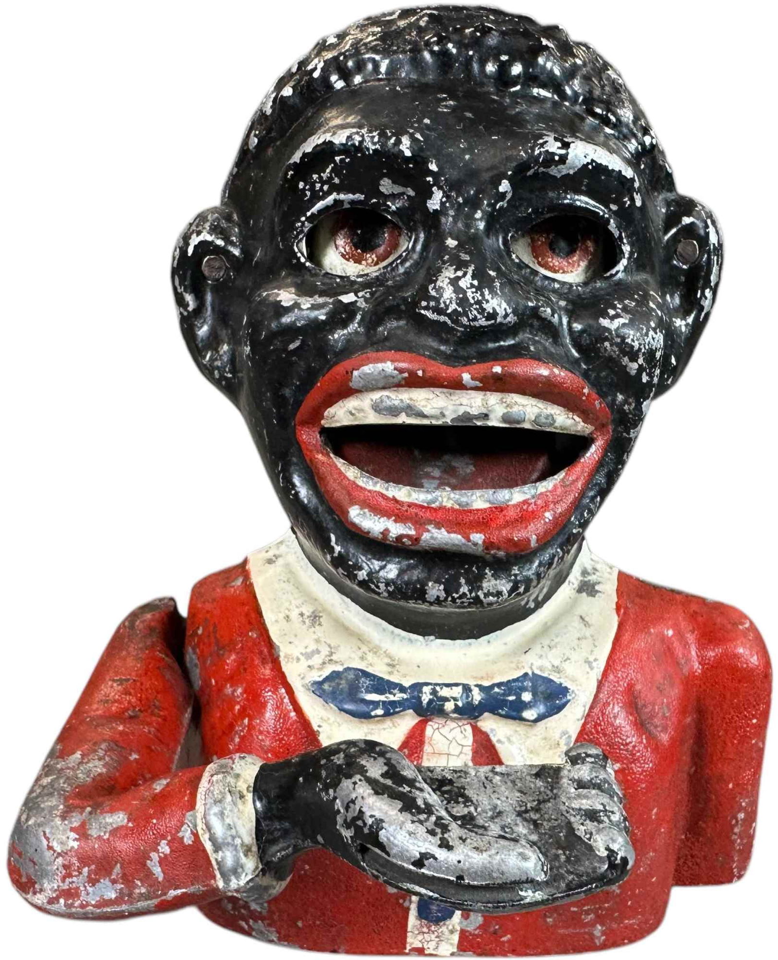 ALUMINUM JOE MECHANICAL BANK (1 of 8)